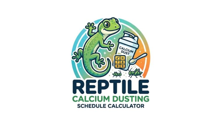Reptile Calcium Dusting Schedule Calculator