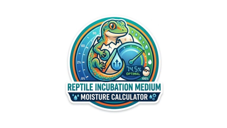 Reptile Incubation Medium Moisture Calculator