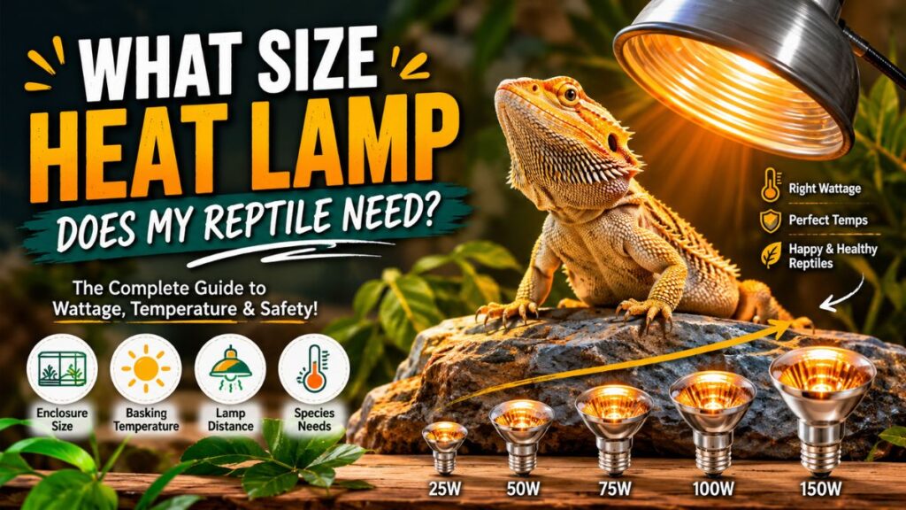 reptile heat lamp wattage