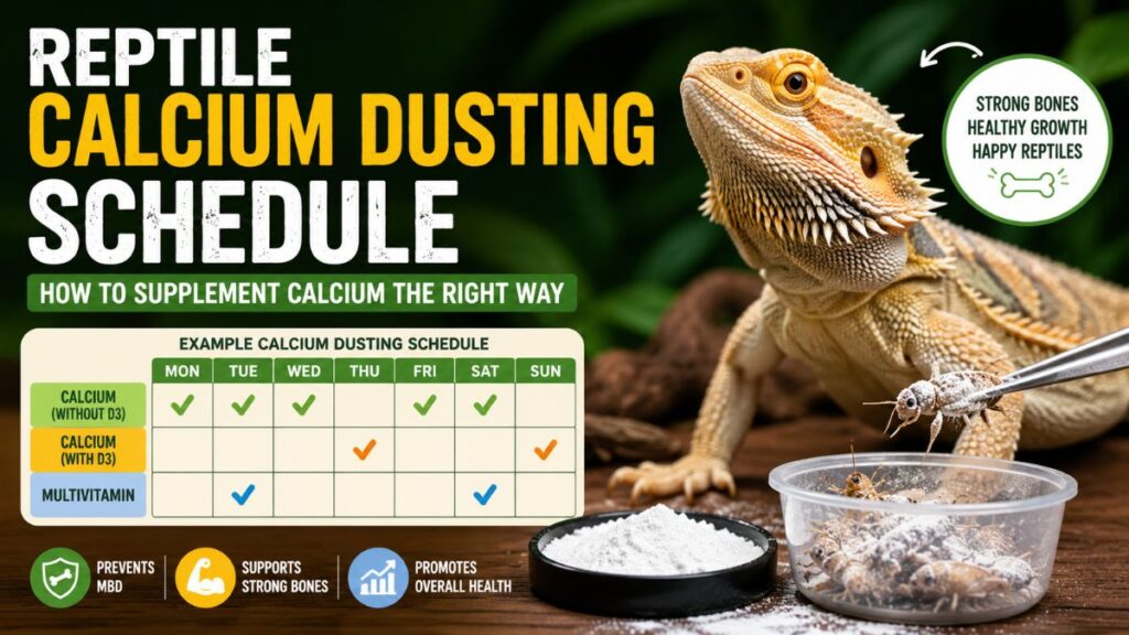 reptile calcium dusting