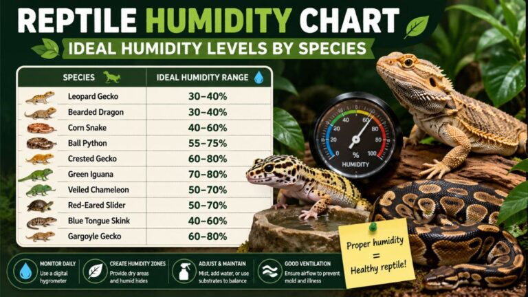 reptile humidity chart