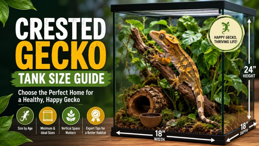 crested gecko tank size