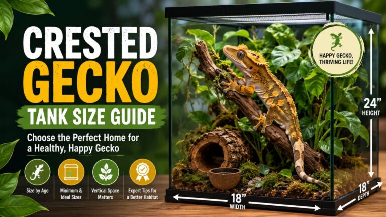 crested gecko tank size