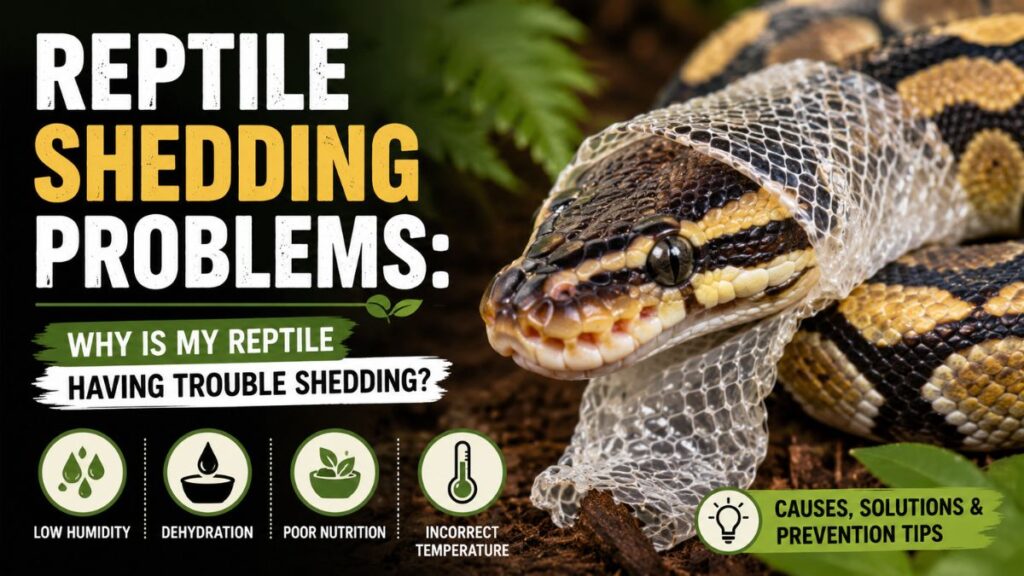 reptile shedding problems