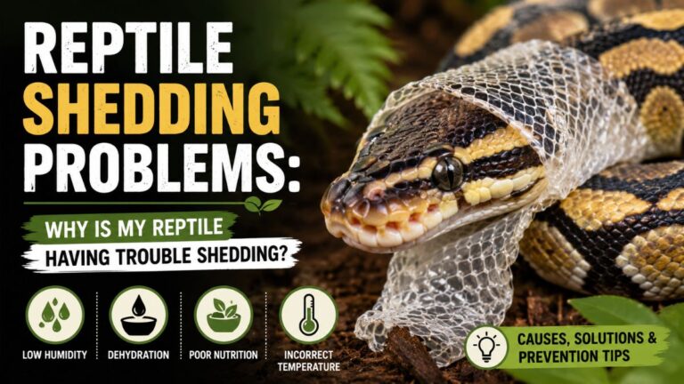 reptile shedding problems